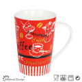 Colorful Nice Decal New Bone China Taza